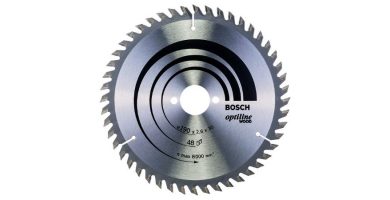 Hoja de sierra circular Optiline Wood Bosch 2 608 640 617 de tamaño 190 x 30 x 26 mm, 48 dientes