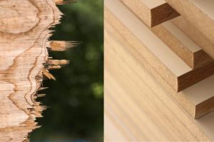 Cortar madera con sierra circular sin astillar